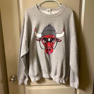Grey crewneck sweater